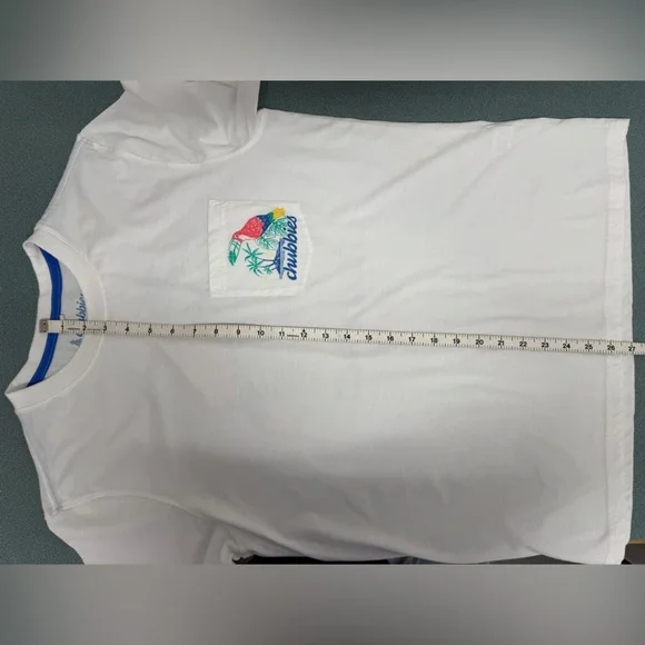 Chubbies “Skys Out Thighs Out” Graphic Pocket Tee Women’s Medium White - Picture 5 of 8